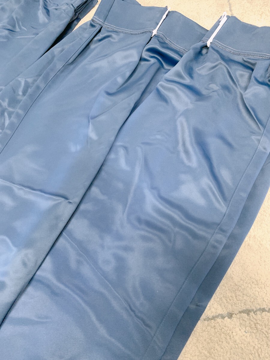  красивый занавески 4 шт. комплект огнестойкий занавески ... имеется 100×225cm темно-синий одноцветный интерьер очень большой самовывоз приветствуется Ibaraki префектура . суша Omiya 1027.3 D2 120