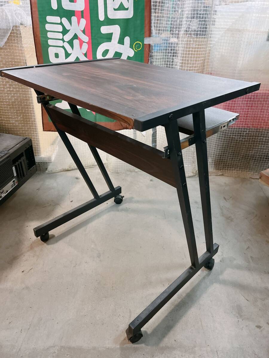  б/у компьютерный стол скользящий клавиатура стул с роликами .60cm ширина из дерева настольный стол PC стол стул стул Ibaraki префектура 1111 ах 1 I11 дом 2