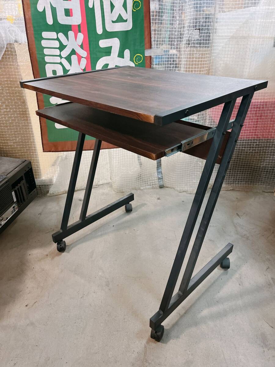  б/у компьютерный стол скользящий клавиатура стул с роликами .60cm ширина из дерева настольный стол PC стол стул стул Ibaraki префектура 1111 ах 1 I11 дом 2