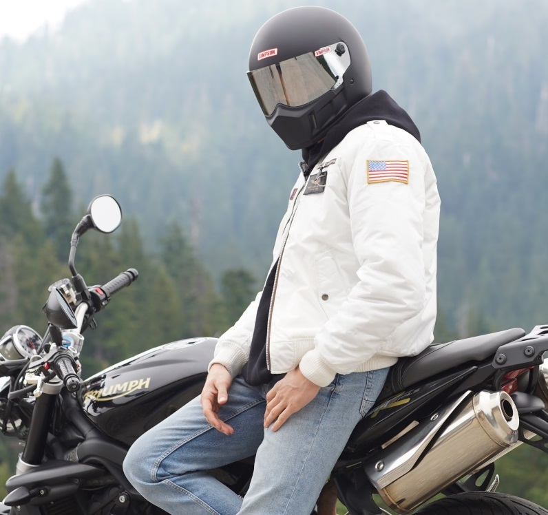 SB15 матовый черный 61cm SIMPSON Simpson full-face шлем