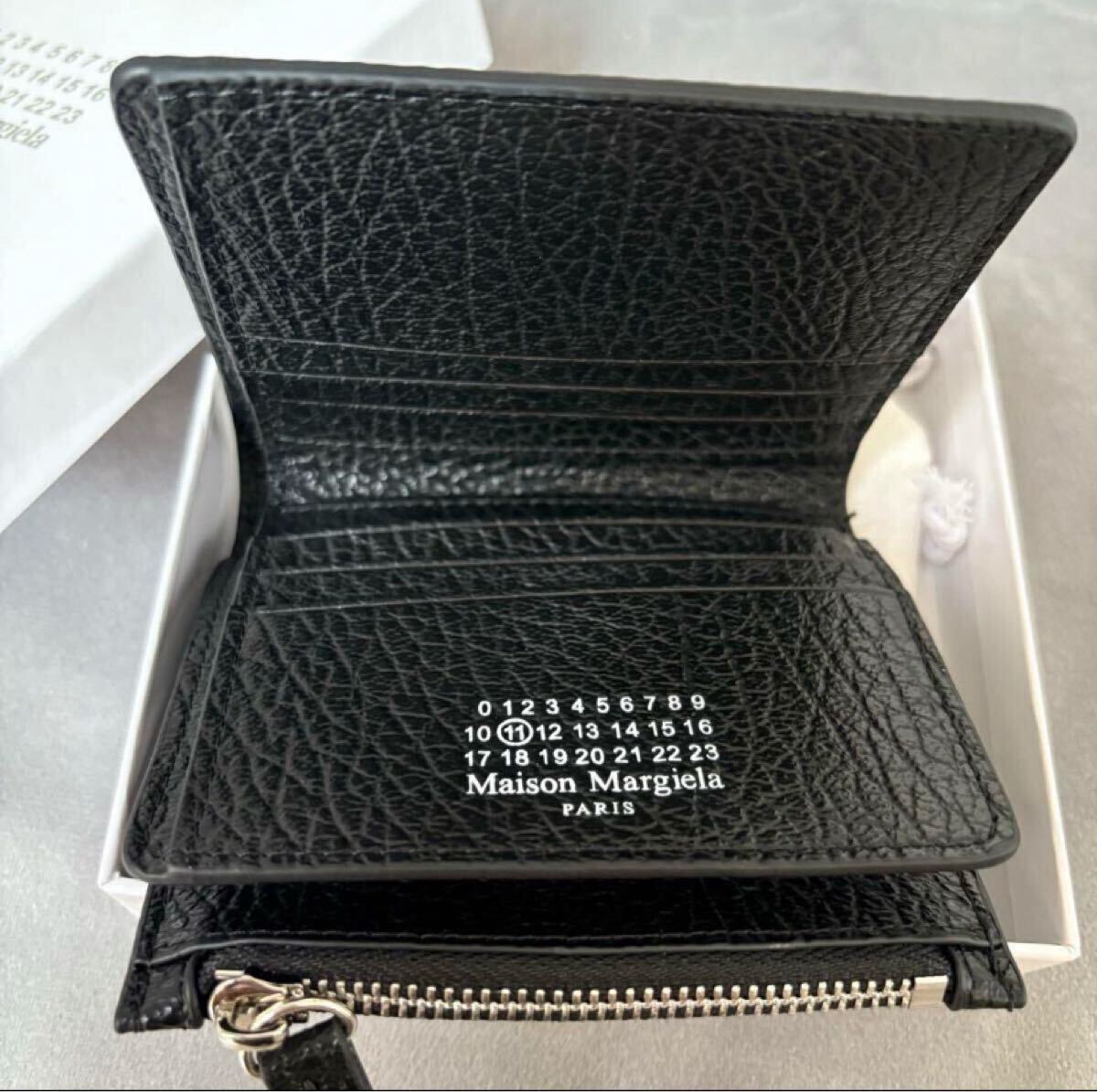 メゾンマルジェラ　二つ折り財布 ミニ財布itd 黒_画像3