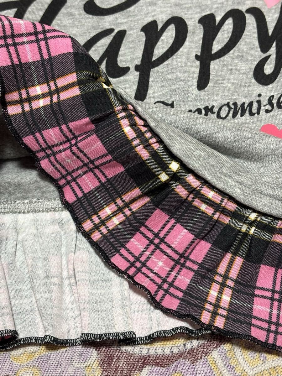 トレーナー　グレー　裾フリル　130㎝　中古　汚れなし_画像5