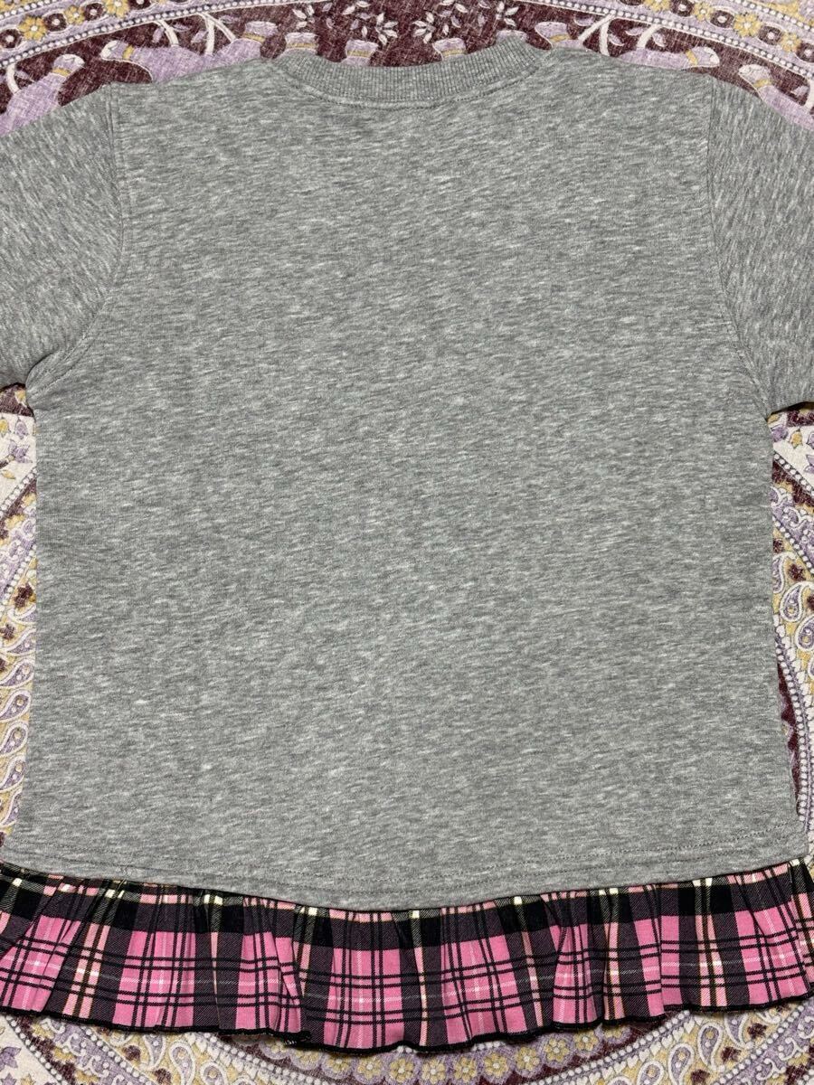 トレーナー　グレー　裾フリル　130㎝　中古　汚れなし_画像7