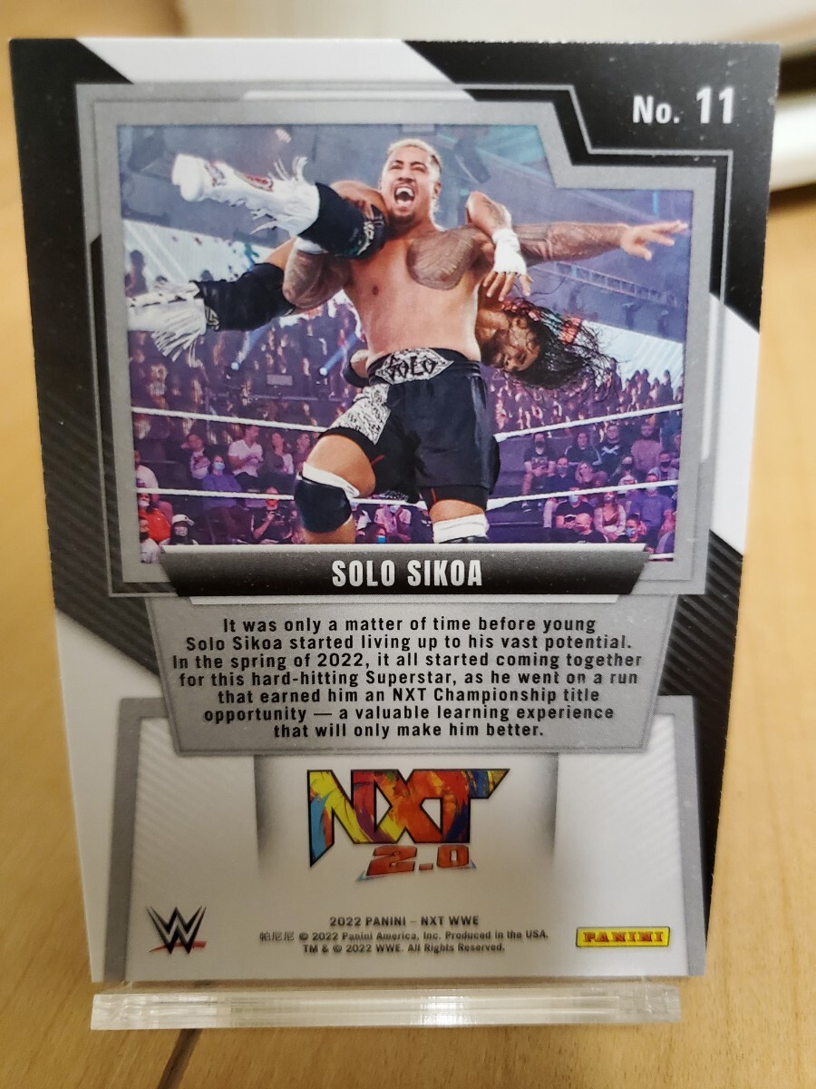  Solo *si core panini nxt wwe 2022 основа карта solo sikoa rookie rc RAWs Mac down Professional Wrestling 