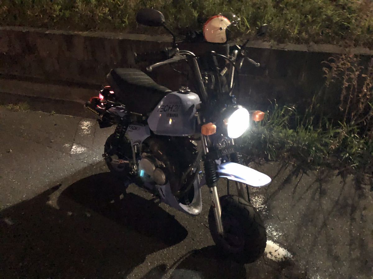 12V化した ポッケ フォーゲル ミニトレ 等に LEDヘッドライトバルブ HI/LO切り替え式 白色光/黄色光 送料無料 PH7 P15D-25-1 ヤマハ_画像7