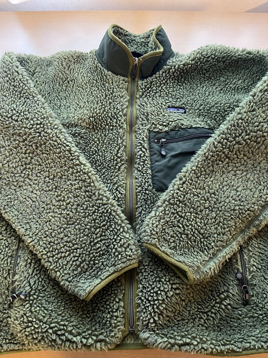 2004年 made in mexico patagonia classic retro cardigan Msize Cactus Green パタゴニア_画像2