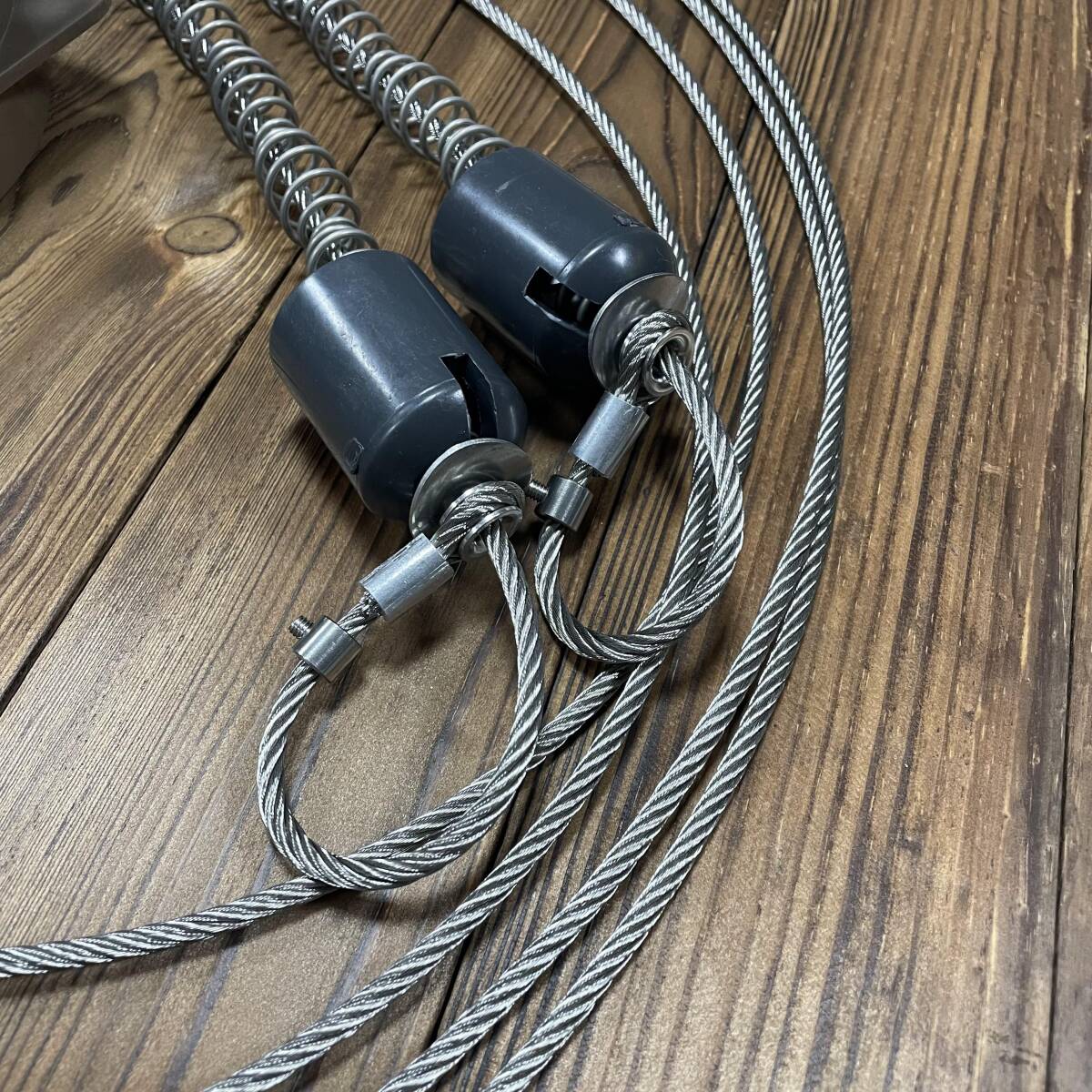 10本 強力 くくりワイヤー くくり罠 1050mm ワイヤ 押しバネ_画像2