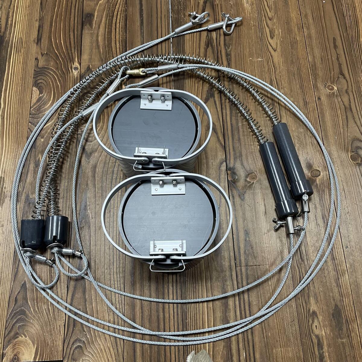 くくり罠2組　踏板12×17cmサイズ くくり罠セット _画像1