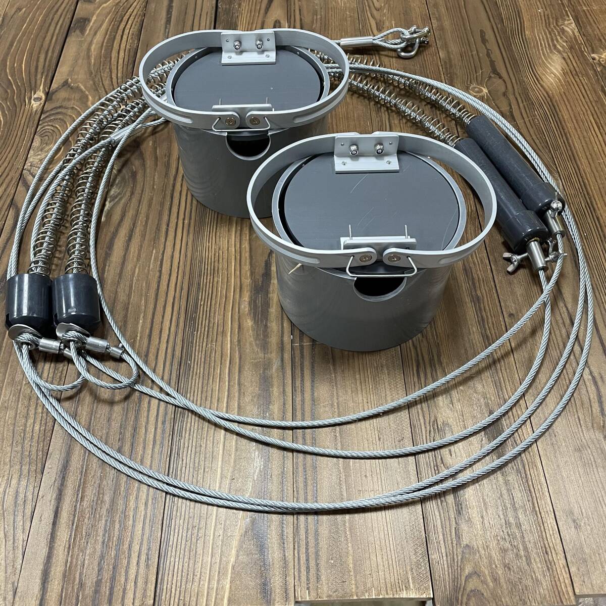 くくり罠2組　踏板12×17cmサイズ くくり罠セット _画像2