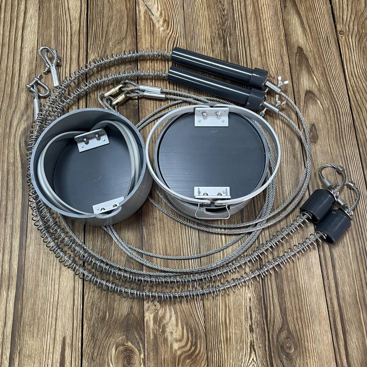 くくり罠2組　踏板15×18cmサイズ_画像1