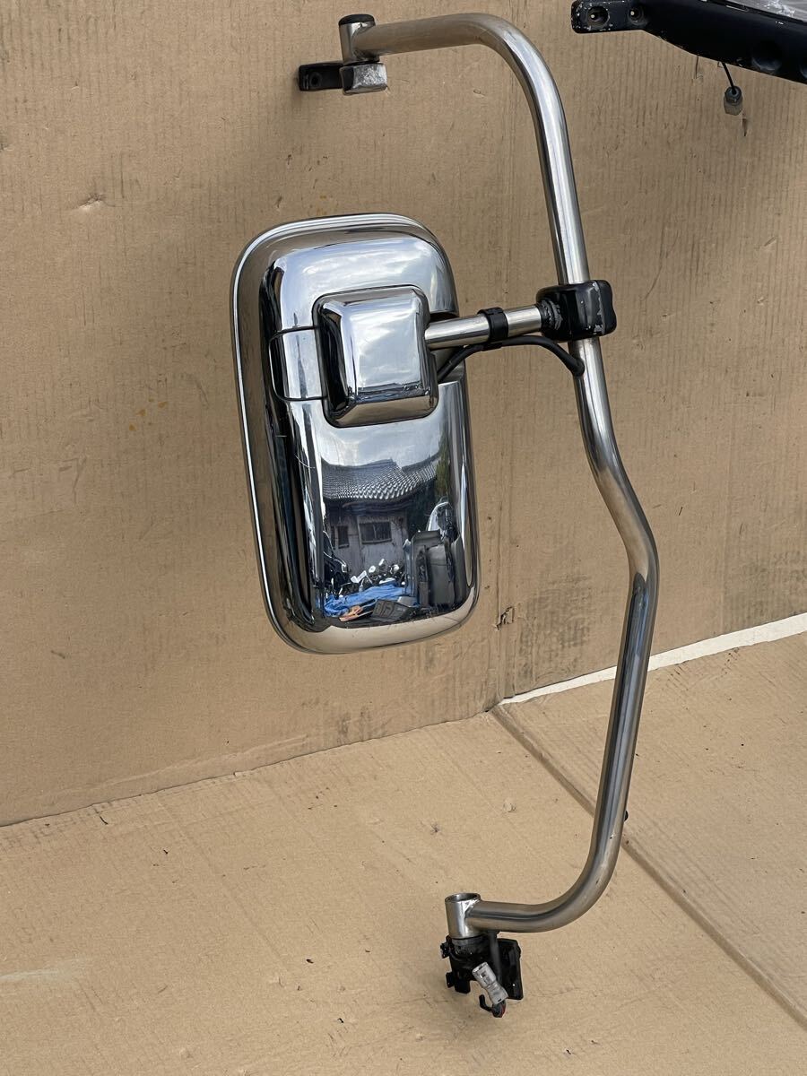 211 純正 日産 UD クオン トラックス 太 メッキミラー メッキステー メッキサイドミラー メッキ サイドミラー 左右セット　_画像3