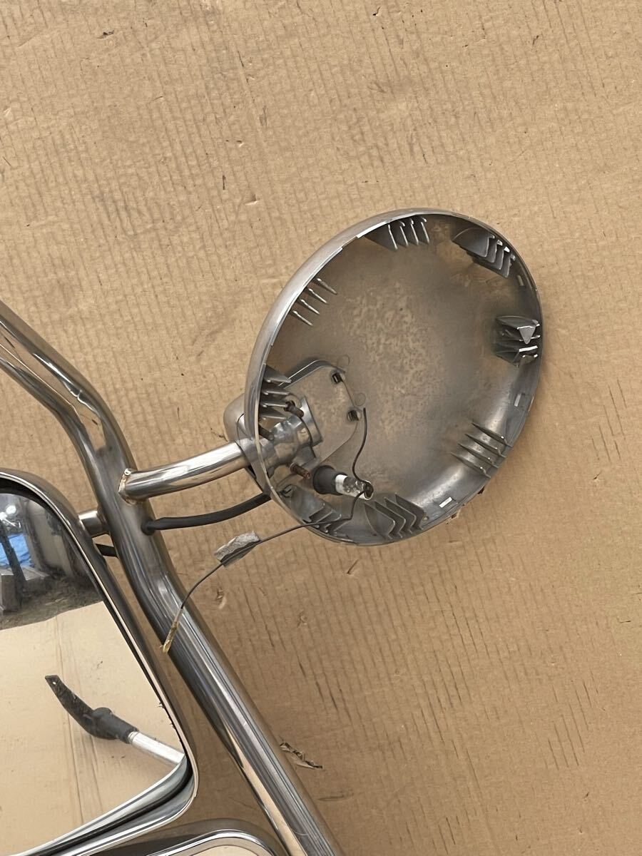 239 純正日産UD クオン/トラックス クロームサイドミラーステー（助手席側左側）1個ガラスなし_画像9