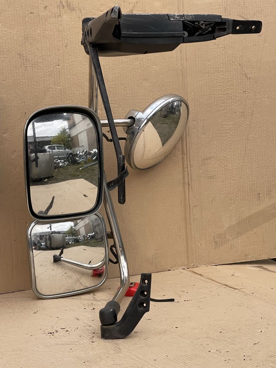 210 純正 日産 UD クオン トラックス 太 メッキミラー メッキステー メッキサイドミラー メッキ サイドミラー 左右セット　_画像6