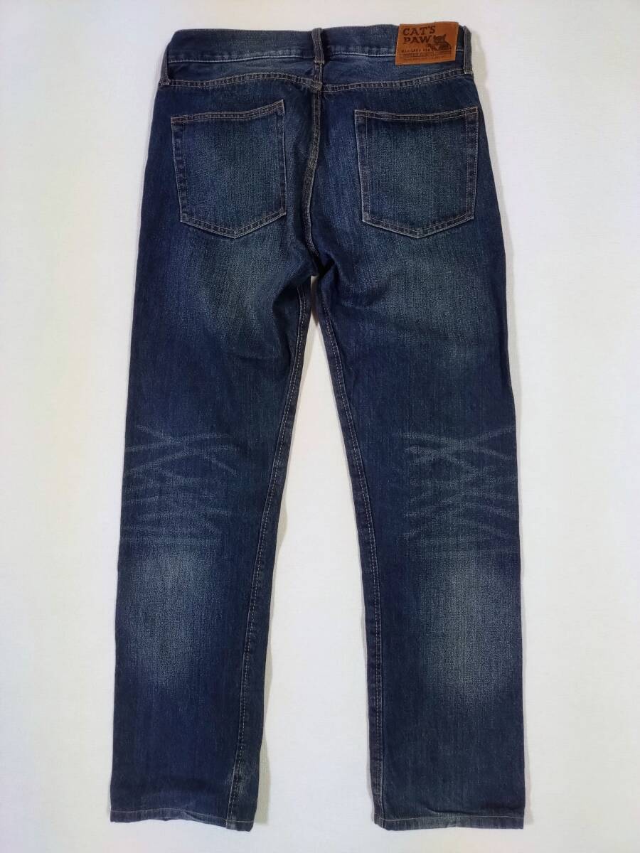 CAT'S PAW キャッツポウ　セルビッチジーンズ　W32 ユーズド加工　シュガーケーン　東洋エンタープライズ　501 _画像2