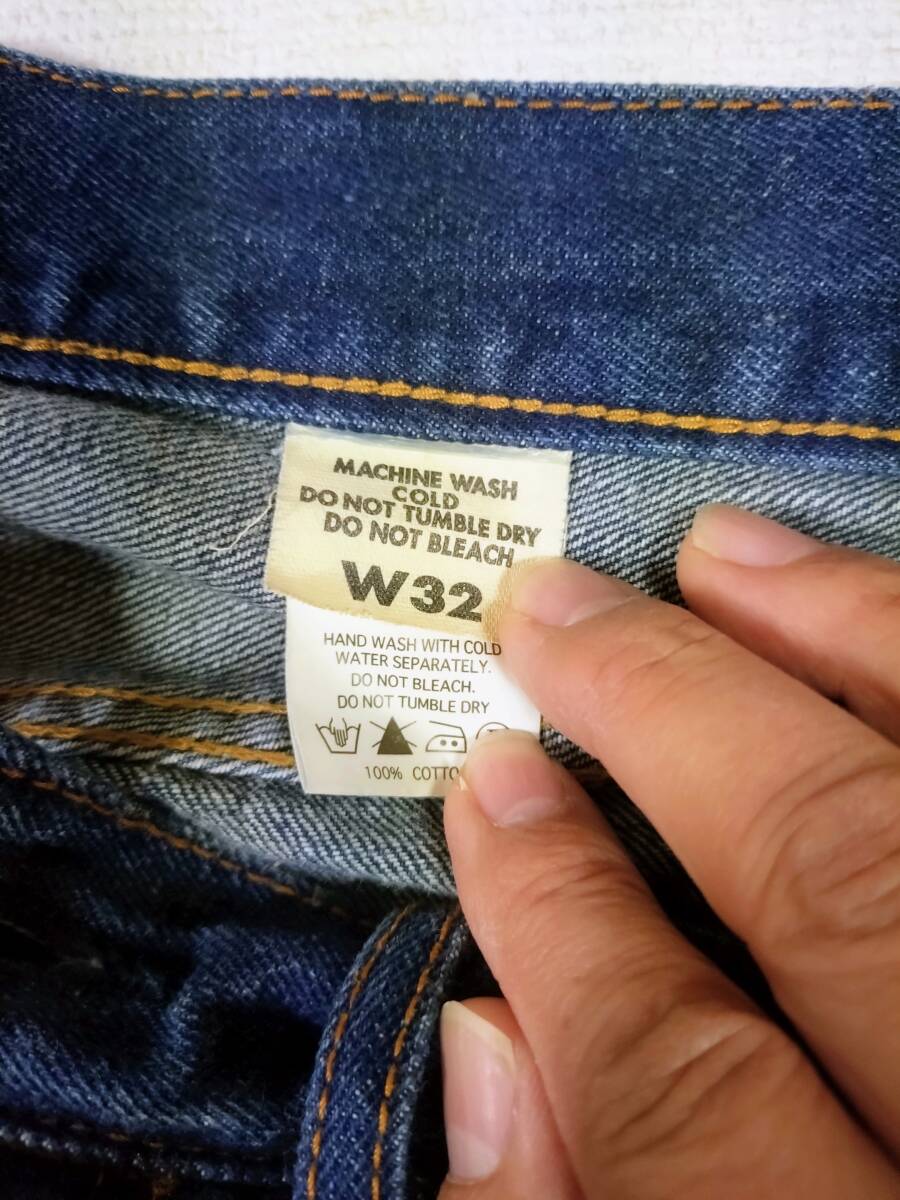 CAT'S PAW キャッツポウ　セルビッチジーンズ　W32 ユーズド加工　シュガーケーン　東洋エンタープライズ　501 _画像8