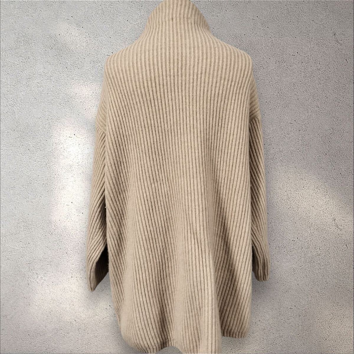 スナイデル　セーター　F　ライトグレージュ　長袖　羊毛混 SNIDEL ニット フリーサイズ_画像4