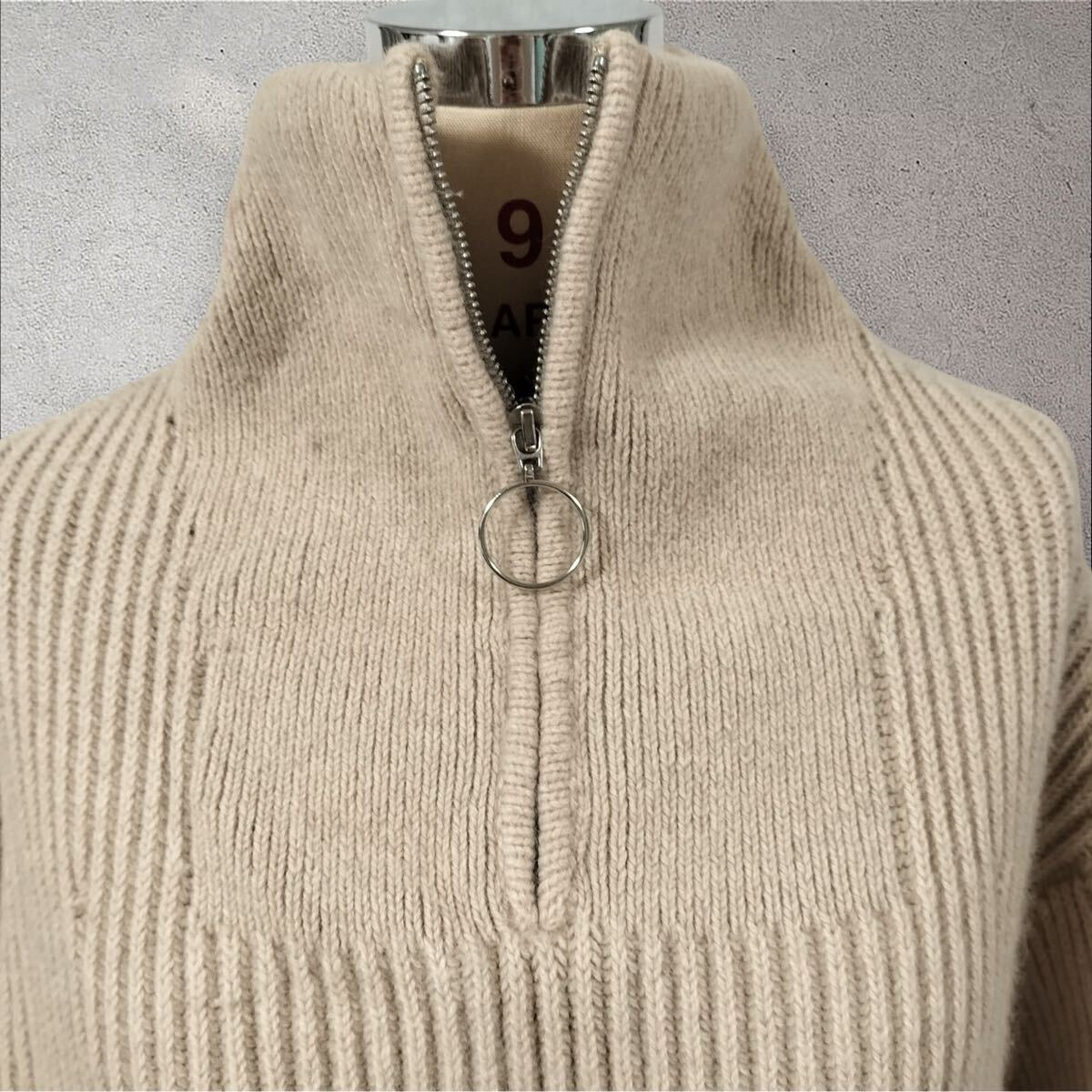 スナイデル　セーター　F　ライトグレージュ　長袖　羊毛混 SNIDEL ニット フリーサイズ_画像5