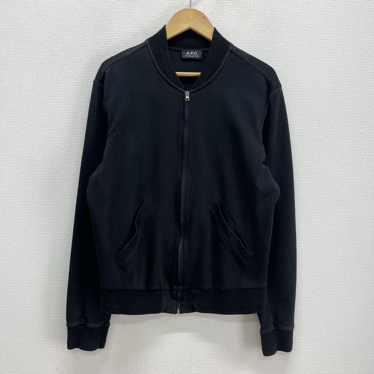 A.P.C. アーペーセー スウェット ブルゾン ジャケット 無地 10130204_画像1