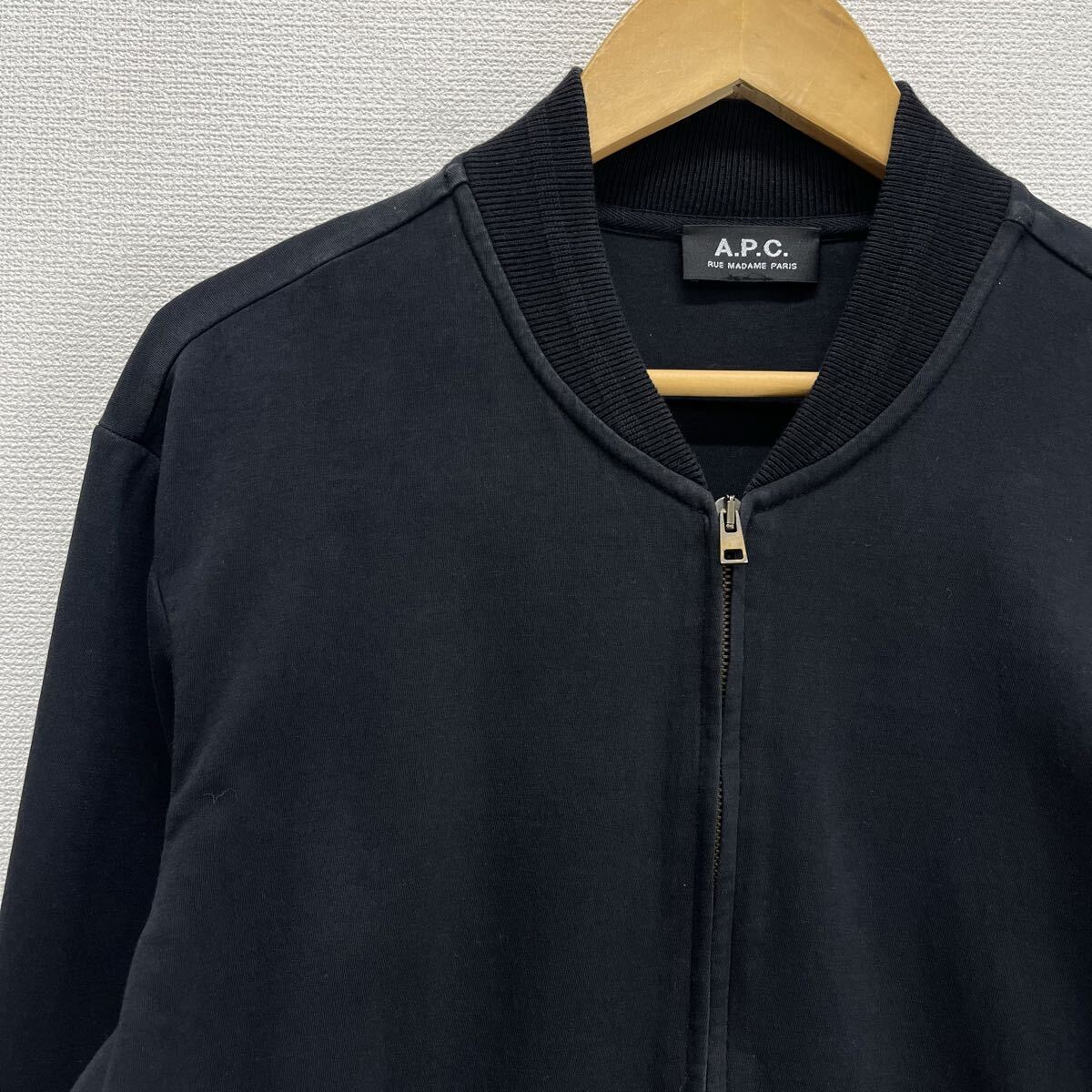 A.P.C. アーペーセー スウェット ブルゾン ジャケット 無地 10130204_画像3