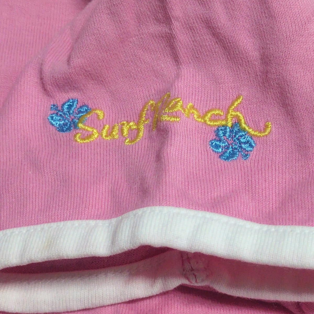 【送料無料】SurfRanch　 半袖　 Tシャツ　90cm　刺繍ロゴ　ピンク　ベビー　子供服_画像4