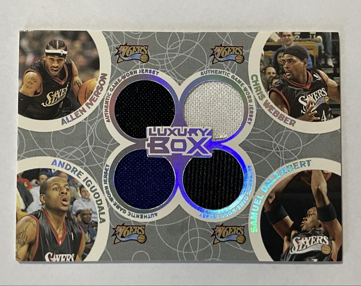 ALLEN IVERSON / ANDRE IGUODALA / CHRIS WEBBER / SAMUEL DALEMBERT / 193枚限定！ 20005-06 Topps Luxury Box_画像1