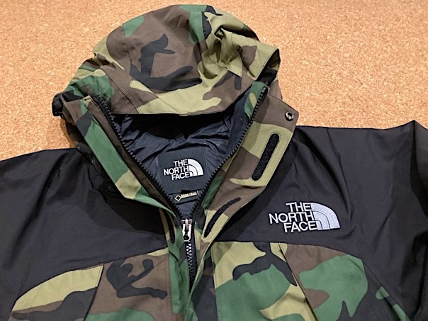 激レア★ノースフェイス マウンテンジャケット GORE-TEX 黒/迷彩 カモフラ L NP61545★防水透湿 マウンテンパーカー アウトドア 富士山_画像3
