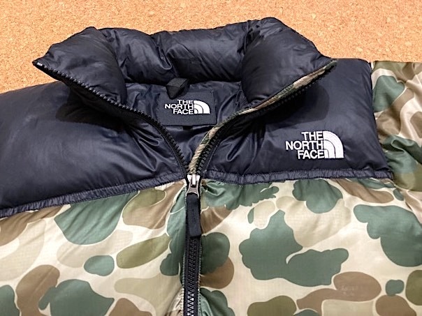 レア 正規品★ノースフェイス ヌプシ ダウンジャケット 迷彩/カモフラ タンカモ S ND91308★軽量 コンパクト 登山 アウトドア タウンユース_画像3