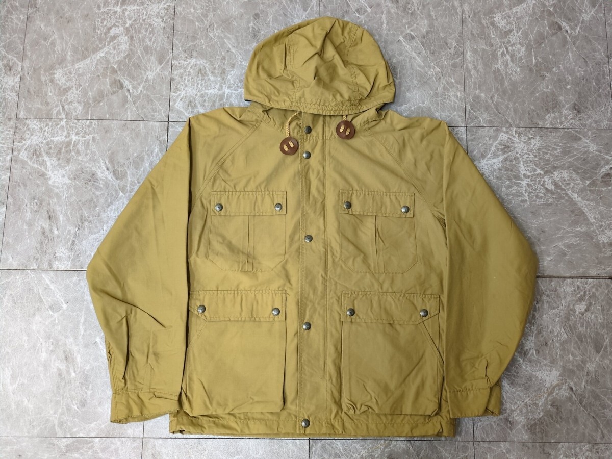 11．SIERRA DESIGNS ロクヨンクロス 60/40 マウンテン パーカー フーデッド ジャケット ジャンパー コットンナイロン メンズM ベージュy901_画像1