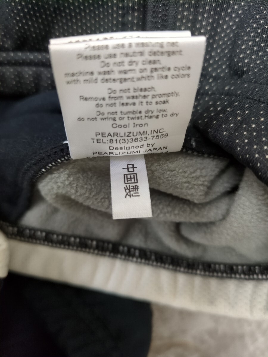 1．パールイズミ PEARL iZUMI ストレッチ入り 裏フリース サイクリングジャケット フルジップ ブルゾン AIR ventilation メンズXL y105_画像7