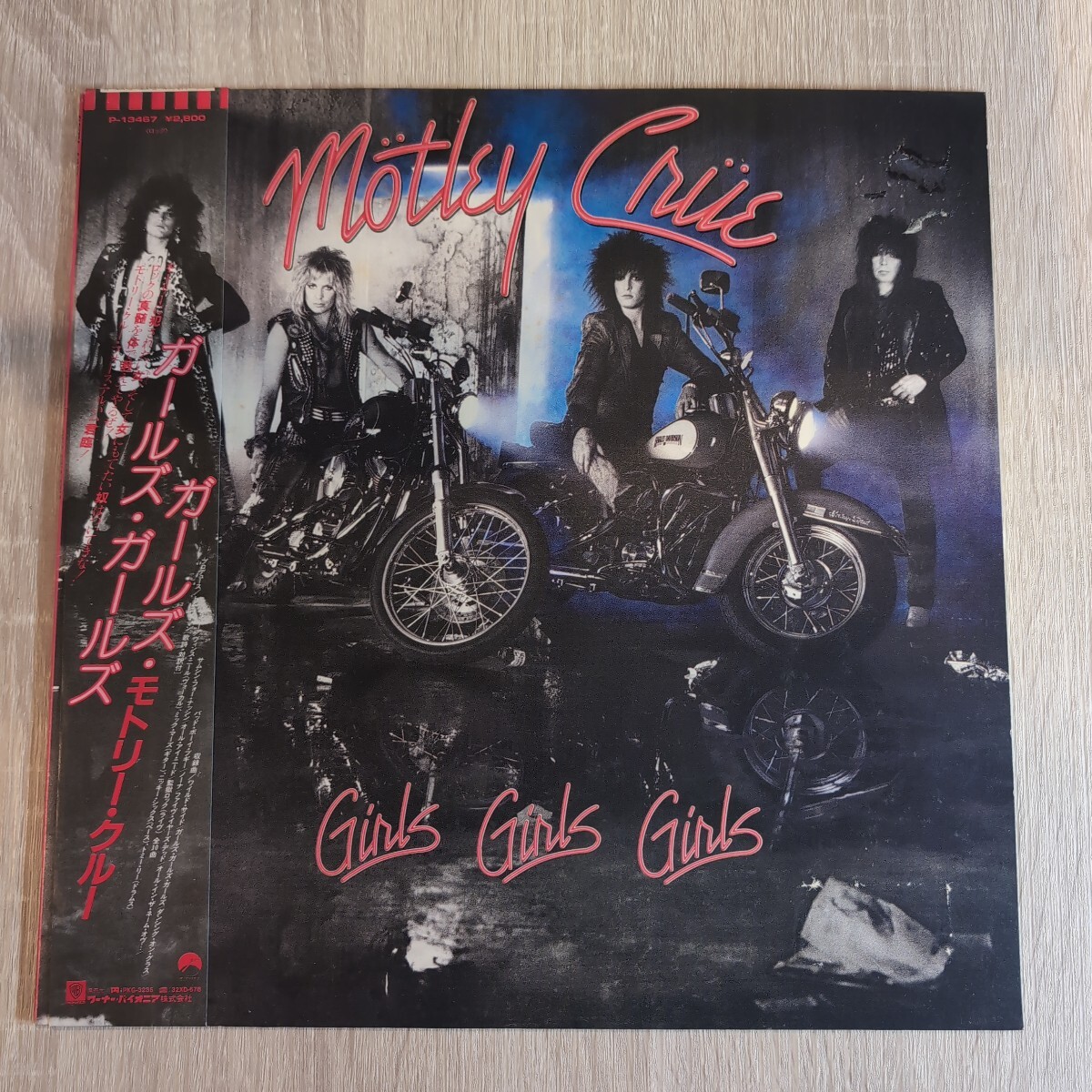 Motley Crue「girls,girls,girls」邦LPレコード 1987年★★heavy metal hard rock モトリークルー_画像1
