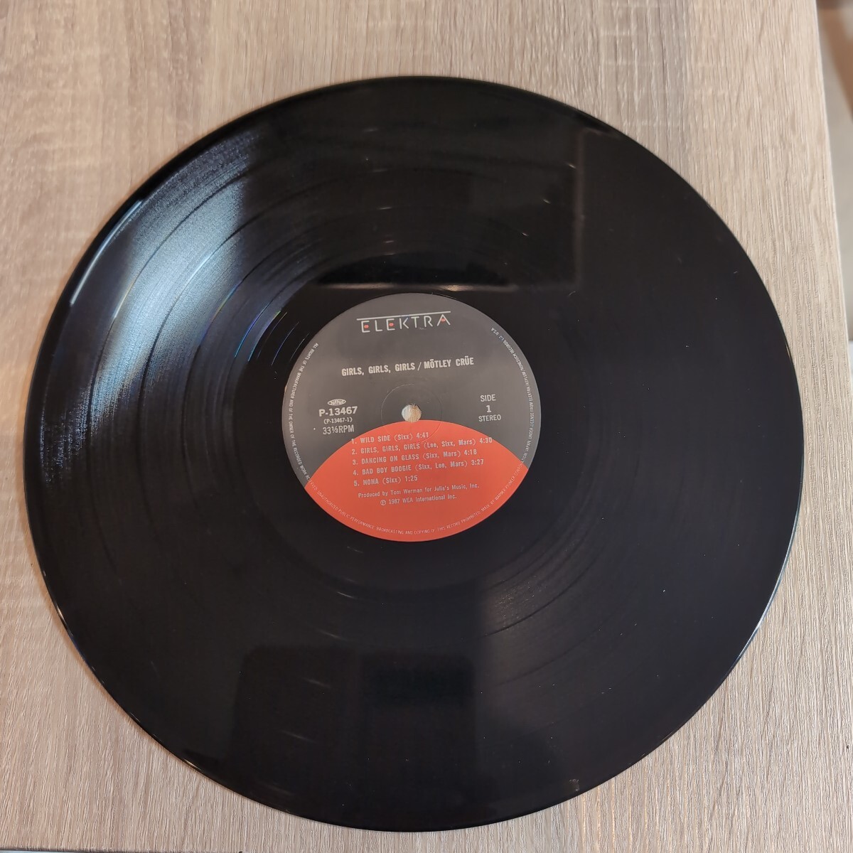 Motley Crue「girls,girls,girls」邦LPレコード 1987年★★heavy metal hard rock モトリークルー_画像4