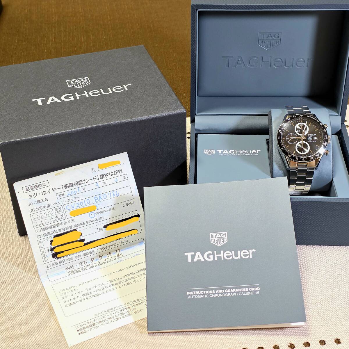 ★超美品★TAG HEUER CARRERA★シースルーバック★CV2010-0★CHRONOGRAPH★CALIBRE 16★オーバーホール・磨き済★タグホイヤー カレラ_画像2