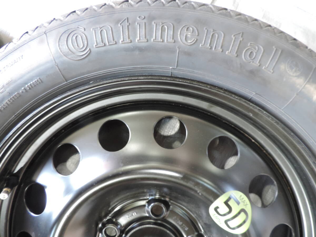 6【中古品】☆希少☆ BMW 5シリーズ E60 E61 純正 オプション スペアタイヤ 工具セット 応急タイヤ パンク コンチネンタル 135/80R17 102M_画像4