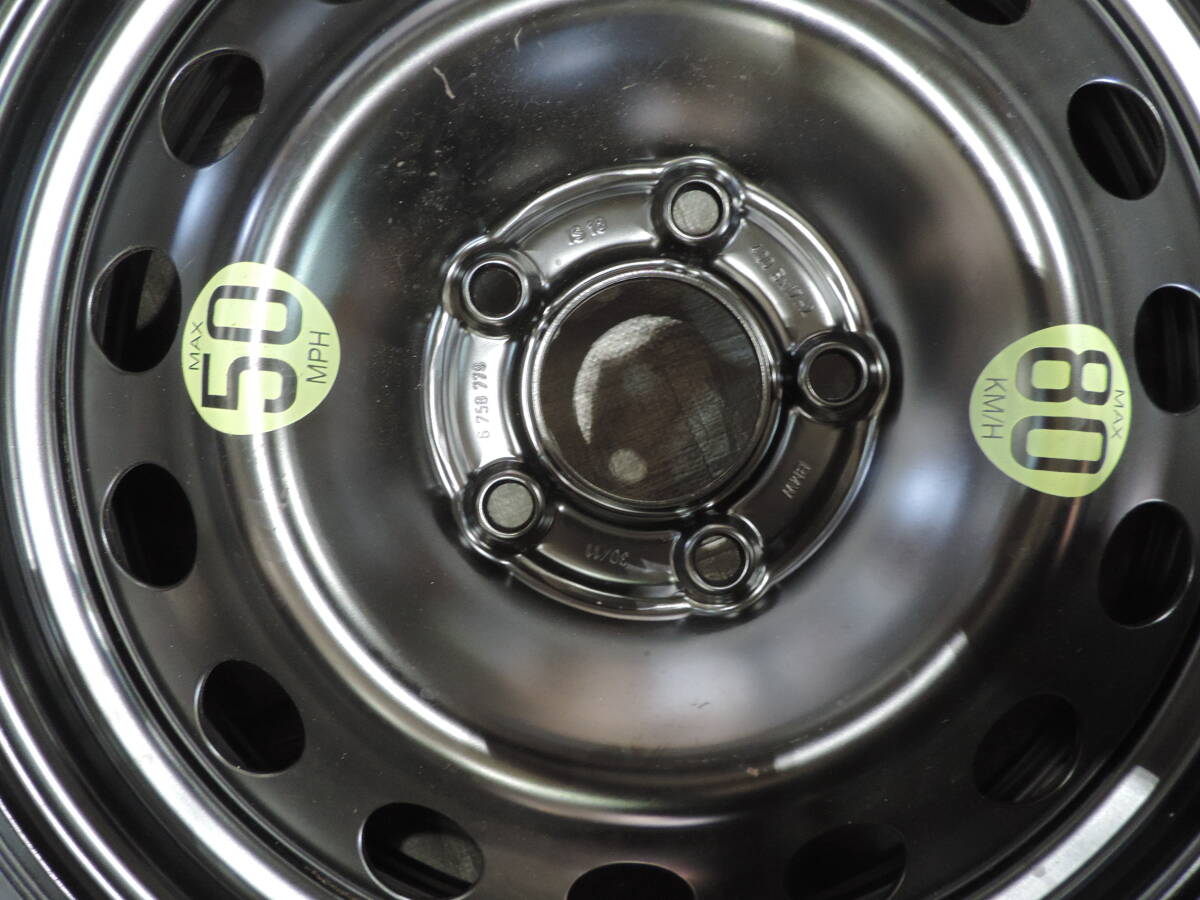 6【中古品】☆希少☆ BMW 5シリーズ E60 E61 純正 オプション スペアタイヤ 工具セット 応急タイヤ パンク コンチネンタル 135/80R17 102M_画像2