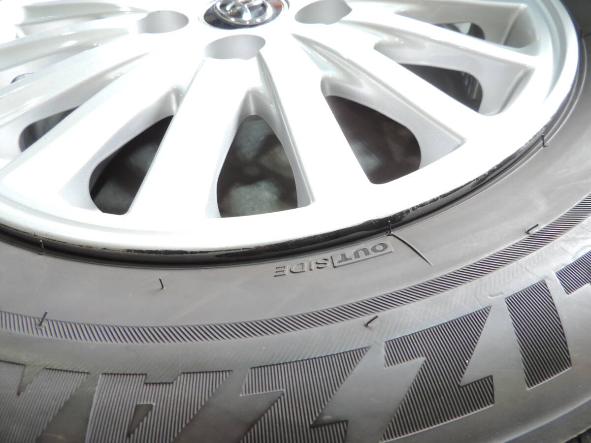 6【中古スタッドレスセット】 ブリヂストン ブリザック VRX2 195/65R15 2022年製 トヨタ 80系 ノア ヴォクシー エスクァイア 純正 15インチ_画像7