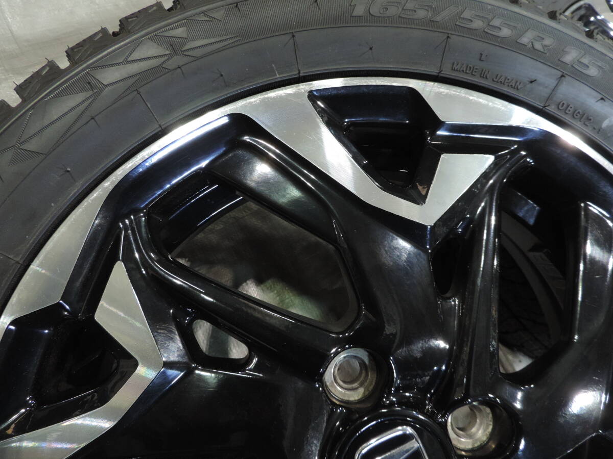 6【中古スタッドレスセット】 ホンダ 純正 15インチ トーヨータイヤ オブザーブ GIZ2 165/55R15 2025年製 N-BOX N-WGN N-ONE N/ ライフ_画像8