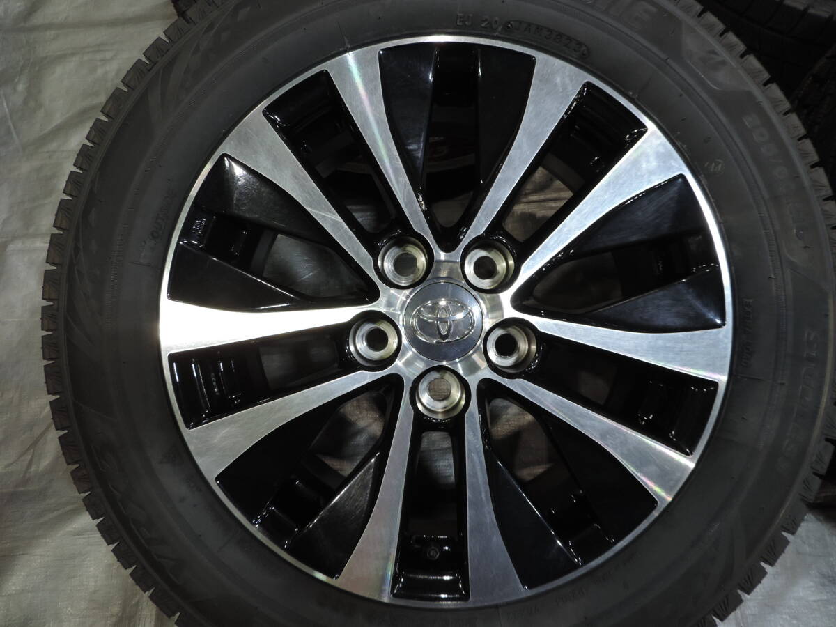 6【中古スタッドレスセット】 ブリヂストン ブリザック VRX3 205/60R16 23年製 トヨタ 純正 16インチ 90系 ノア ヴォクシー プリウスα SAI_画像2