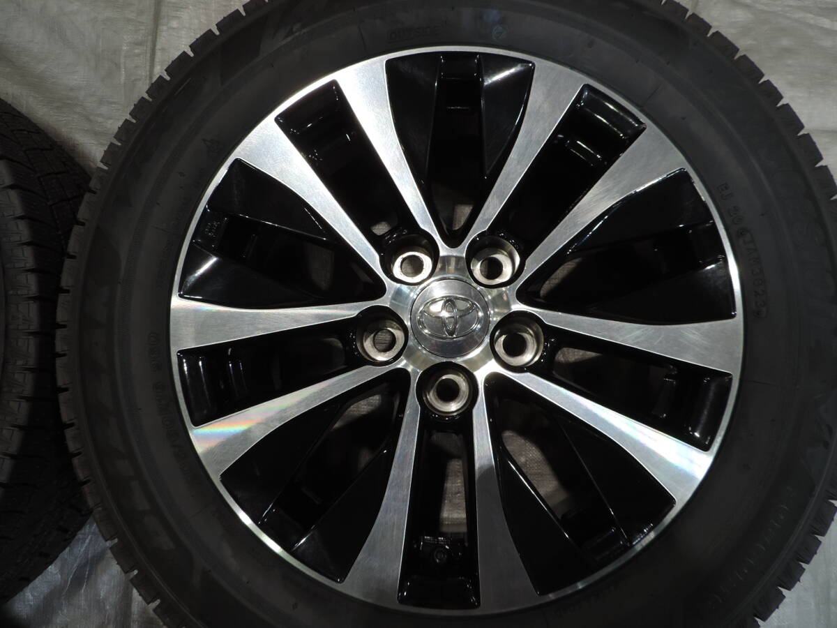 6【中古スタッドレスセット】 ブリヂストン ブリザック VRX3 205/60R16 23年製 トヨタ 純正 16インチ 90系 ノア ヴォクシー プリウスα SAI_画像4