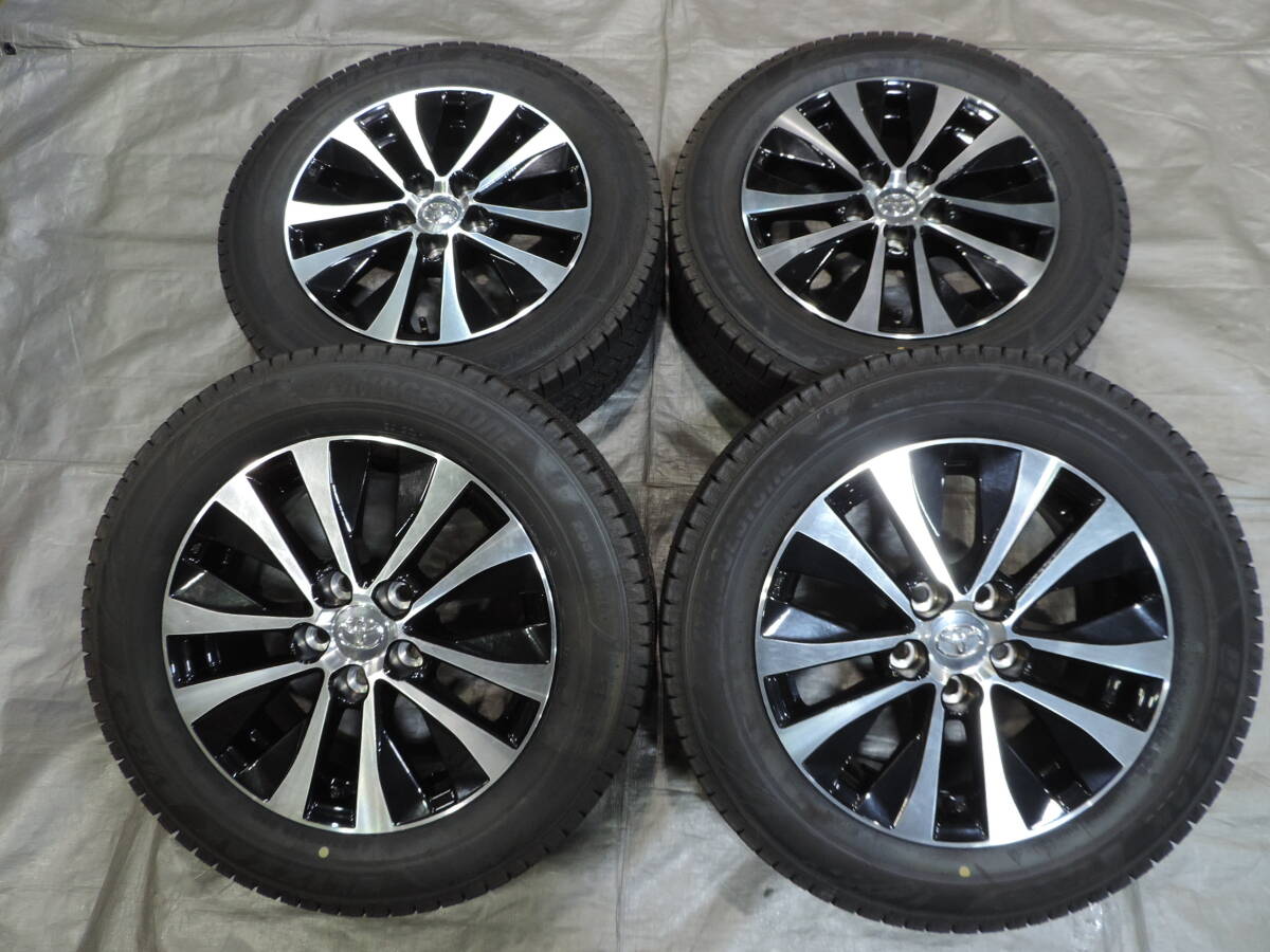 6【中古スタッドレスセット】 ブリヂストン ブリザック VRX3 205/60R16 23年製 トヨタ 純正 16インチ 90系 ノア ヴォクシー プリウスα SAI_画像1