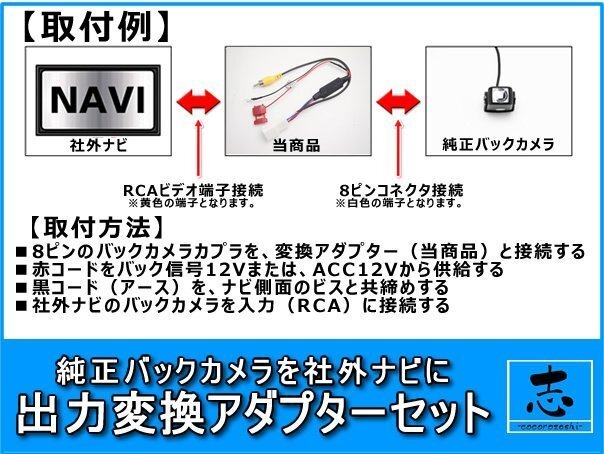 ホンダ リアカメラ バックカメラ を 市販ナビへ オデッセイアブソルート ハイブリッド Nワン Nワゴン_画像2