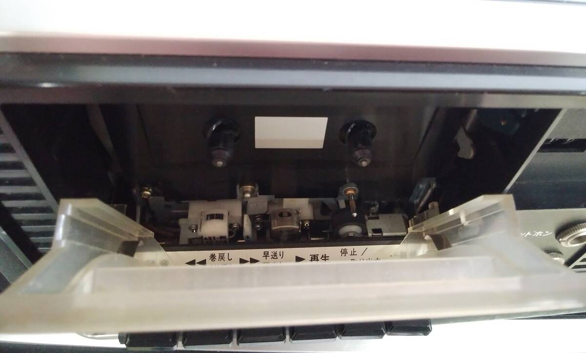 ◆☆C2 COLUMBIA コロンビア カセット レコードプレーヤー G-P20 通電・音出し確認済み ターンテーブル 昭和レトロ_画像4