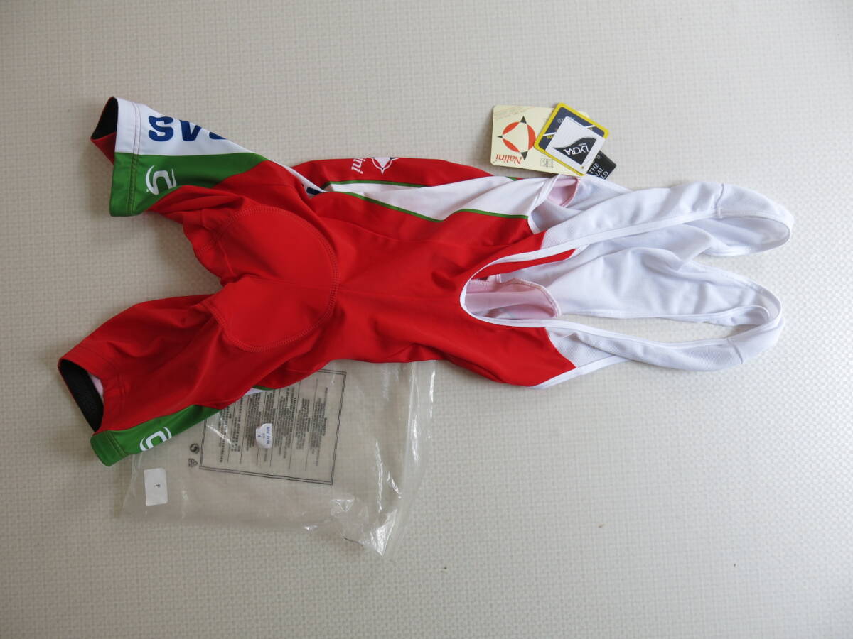Nalini Luquigas Cannondale リクイガス キャノンデール ナリーニ ビンテージ ビブショーツ size4=М〜Lサイズに相当 イタリア製 新品_画像1