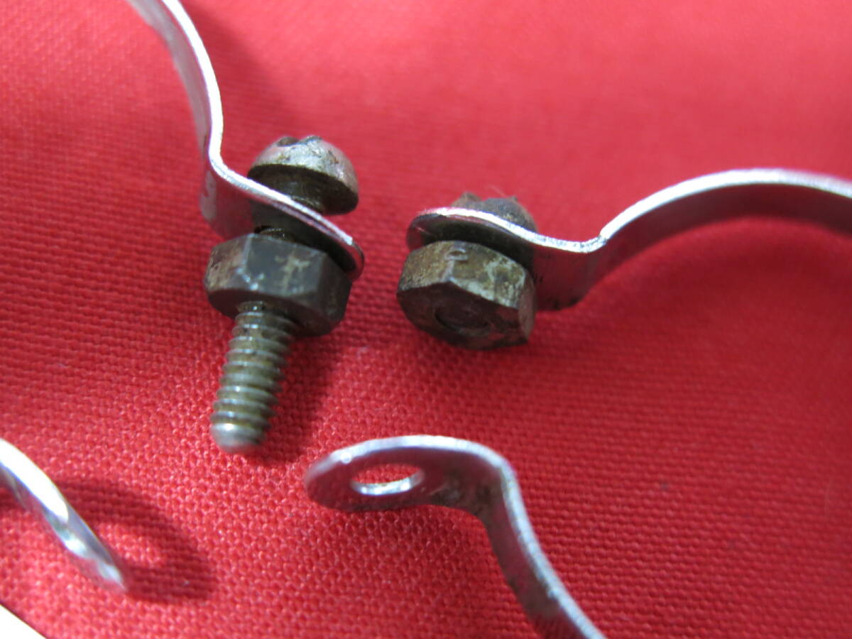 BR-03488 サンプレックスSIMPLEX 3本バンド　トップチューブ用　鉄製　3個　中古_画像2