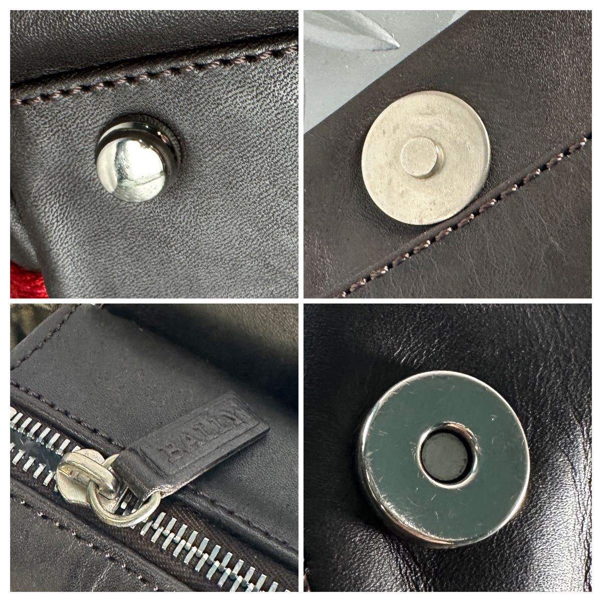 1円■超美品■バリー BALLY■メッセンジャーバッグ ビジネスバッグ 本革 大容量 メンズ レザー ショルダーバッグ 斜め掛け クロスボディ_画像10