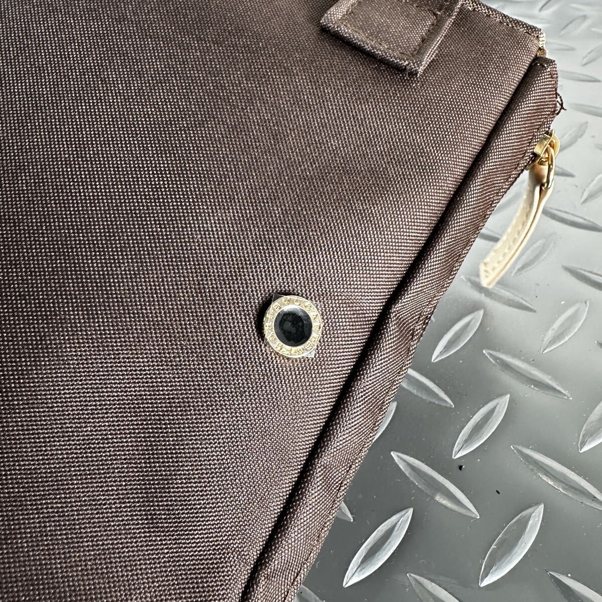 1円■未使用品■BVLGARI ブルガリ■クラッチバッグ セカンドバッグ ビジネス ポーチ サークルロゴ 小物入れ メンズ_画像8