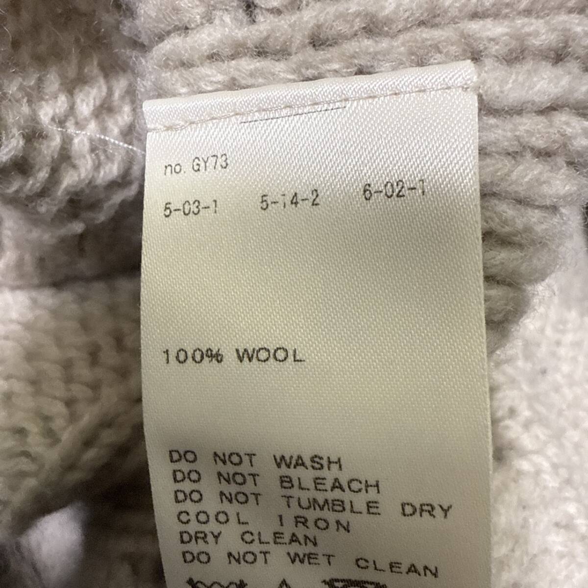 IENA/イエナ　ウール100 ケーブルニット_画像4