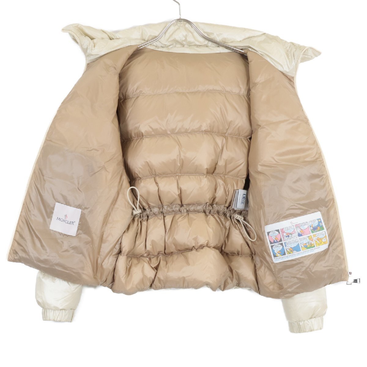 美品 MONCLER モンクレール 24年 BIRON ダウンジャケット ジャケット 0 アイボリー レディース_画像5