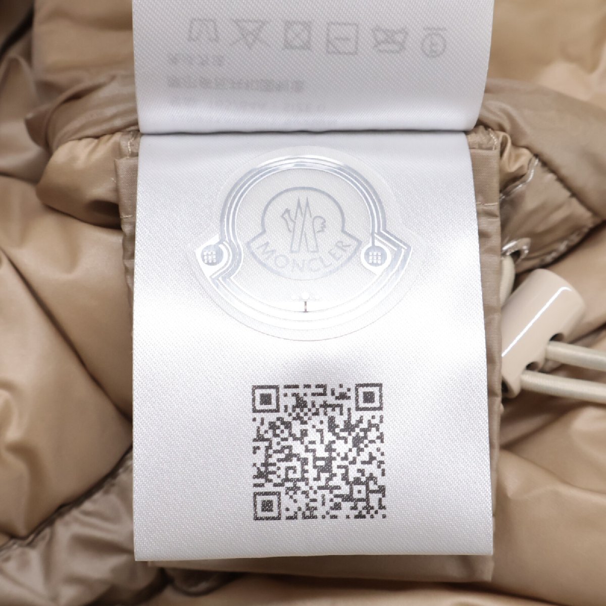 美品 MONCLER モンクレール 24年 BIRON ダウンジャケット ジャケット 0 アイボリー レディース_画像10
