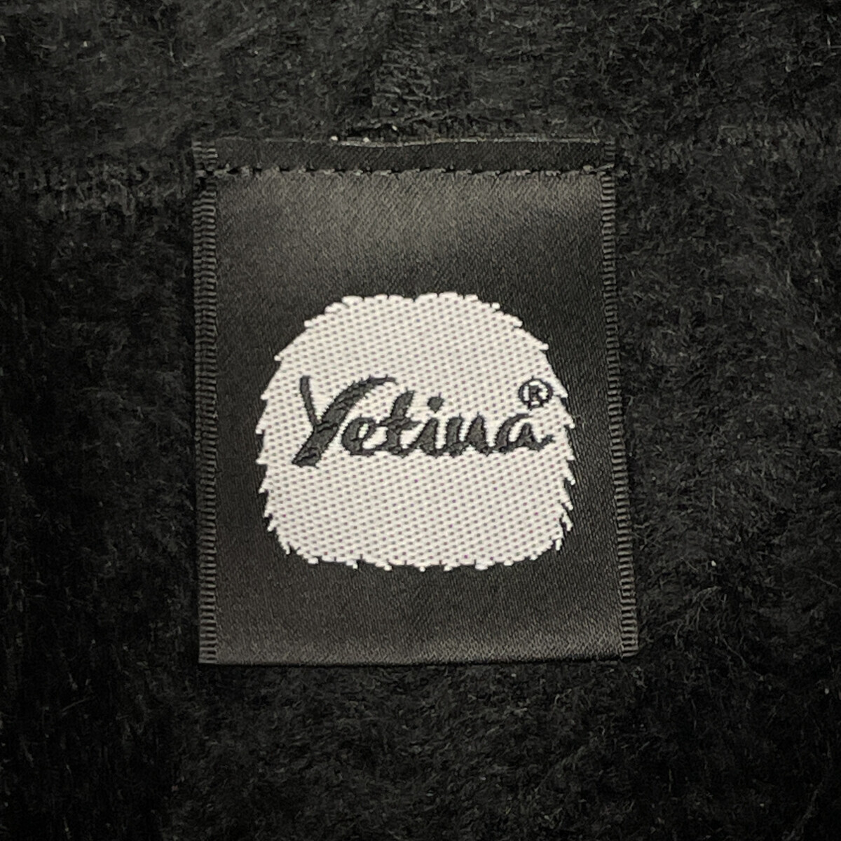 YETINA イエティナ ブラック 裏起毛 スウェットフーディ プルオーバー ブラック Ｓ トップス アクリル メンズ 中古_画像4