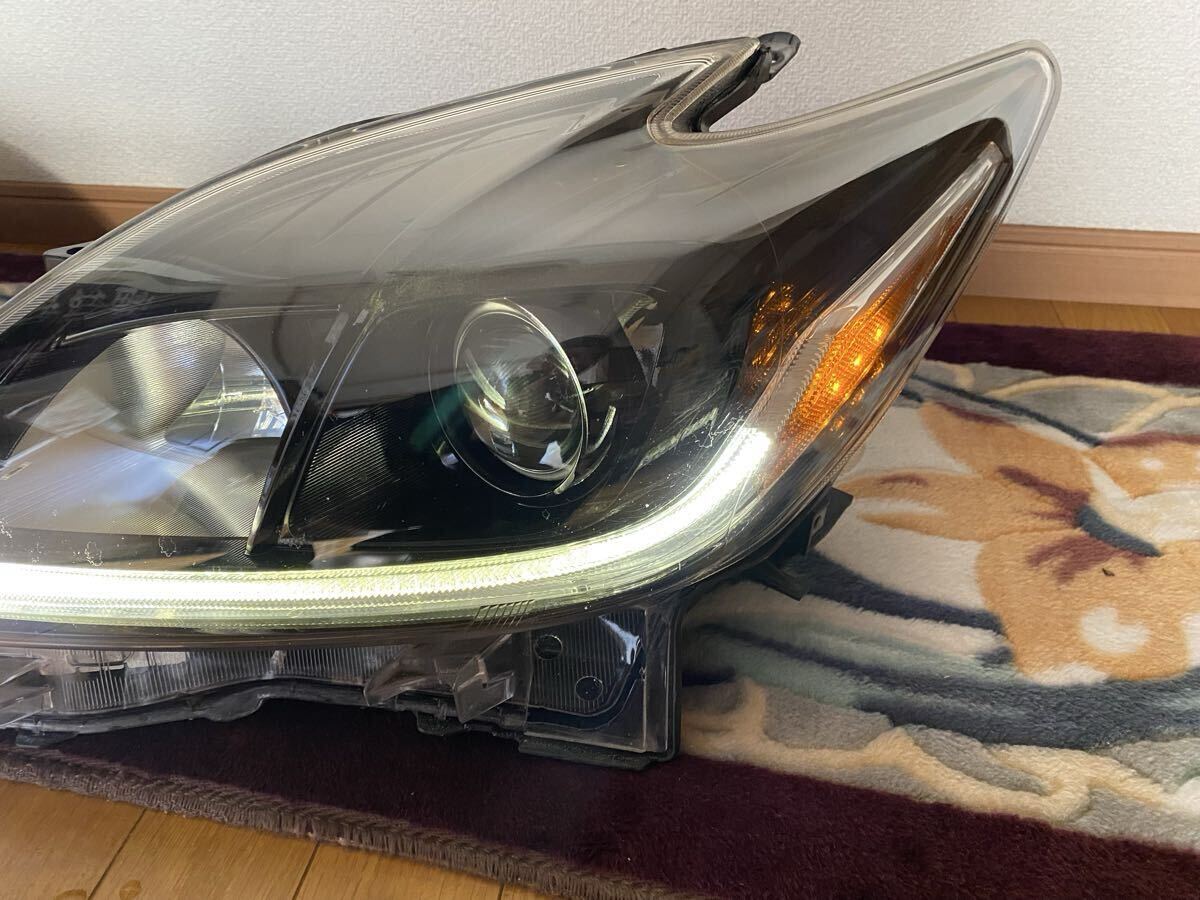 30プリウス後期HIDヘッドライトインナーブラックサイドマーカーLED_画像4